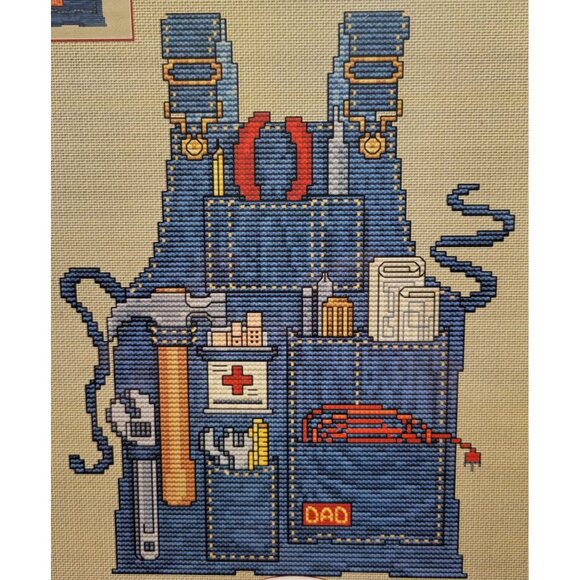 Carpenters Apron The Apron Strings Series Sue Hillis Design Cross Stitch Pattern - Picture 2 of 3